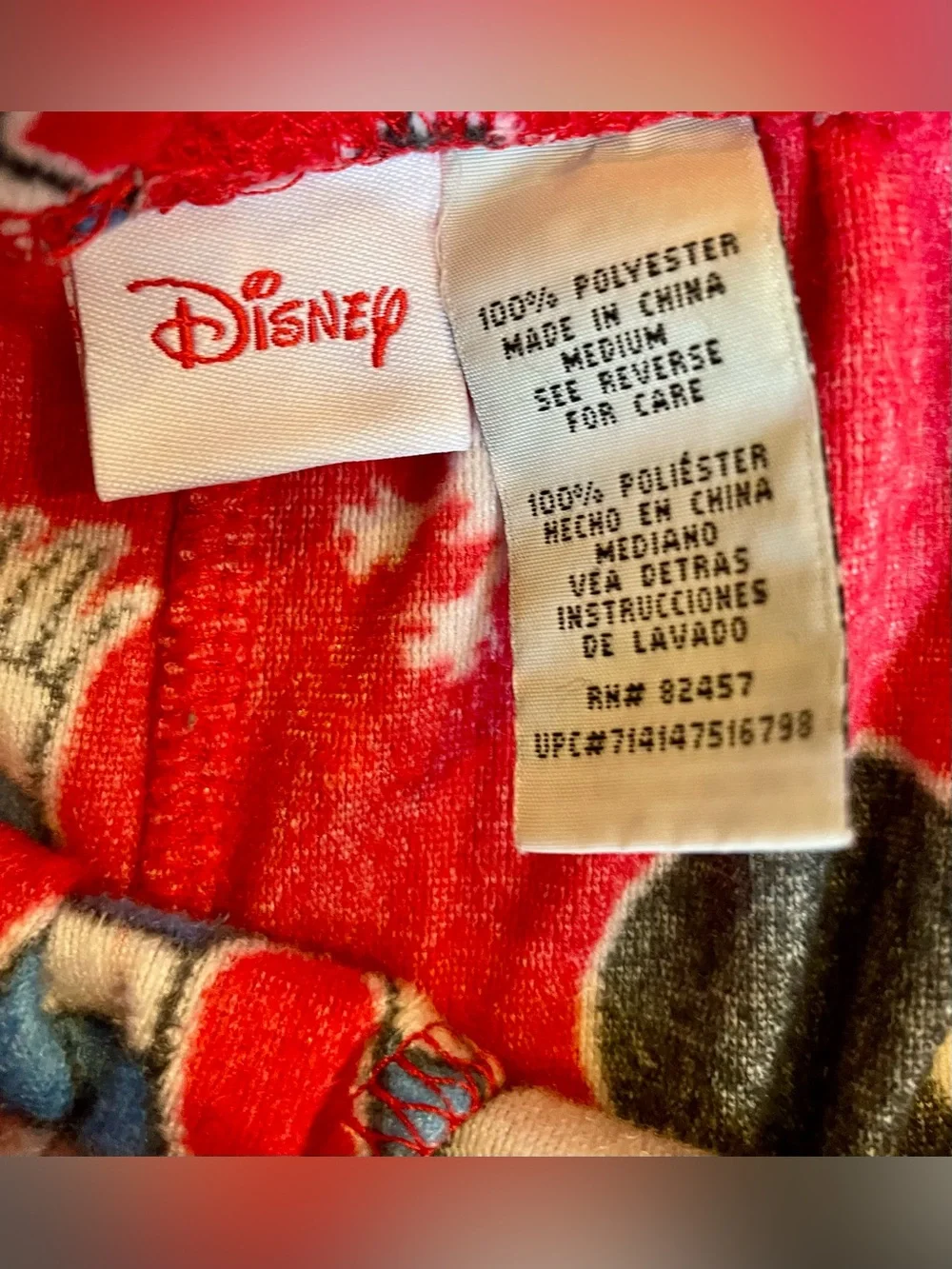 Disney Mickey Mouse Christmas Pajama Pants – Women’s Medium - Picture 3 of 9